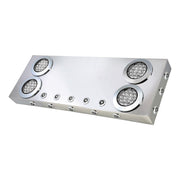 91313 red/clear lens universal rear center panel bumper peterbilt kenworth new 91313 REAR CENTER PANEL Light Gray