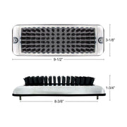 up-90055 heavy duty Stainless Shoe/Boot Scraper W/ red step Brush universal mount UNIVERSAL Light Gray