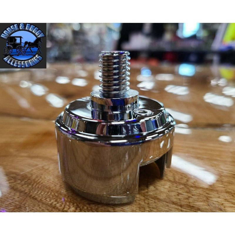 1/2"-13 Thread-On Shift Knob Mounting Adapter Eaton-Fuller 13/15/18 SHIFTER chrome 70589b,CADMIUM ORANGE 70880B,INDIGO BLUE 70881B,EMERALD GREEN 70882B,CANDY RED 70883B,LIQUID SILVER 70884B,PEARL WHITE 70885B,ELECTRIC YELLOW 70886B Dim Gray