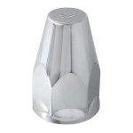CR. PLASTIC CLASSIC PUSH-ON NUT CVR W/FLANGE 33MM X 3.25" Gray
