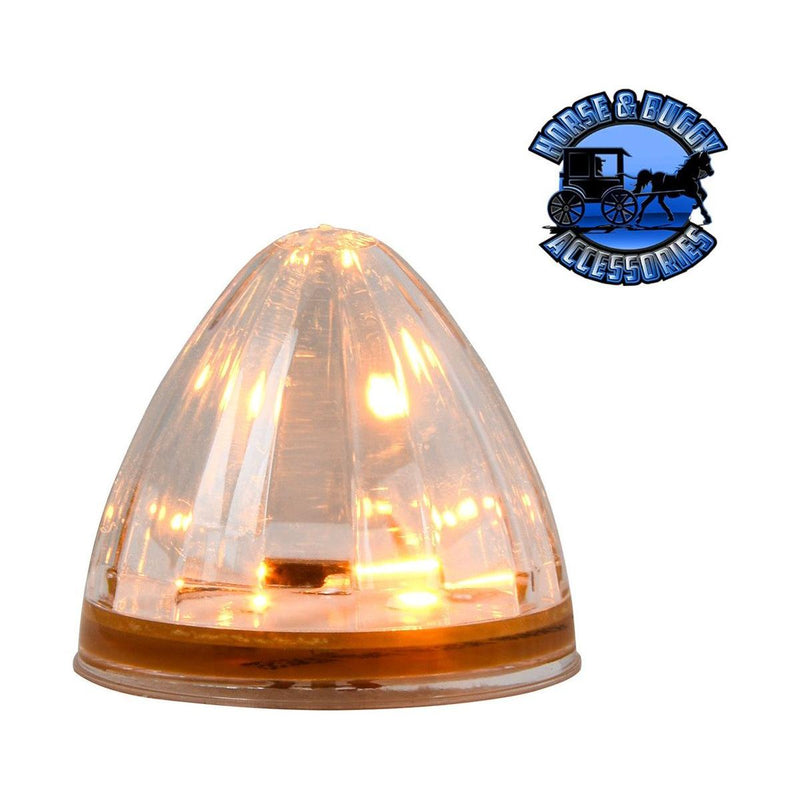 2" watermelon grommet mount dual function watermelon sealed led 2" amber/clear Tan