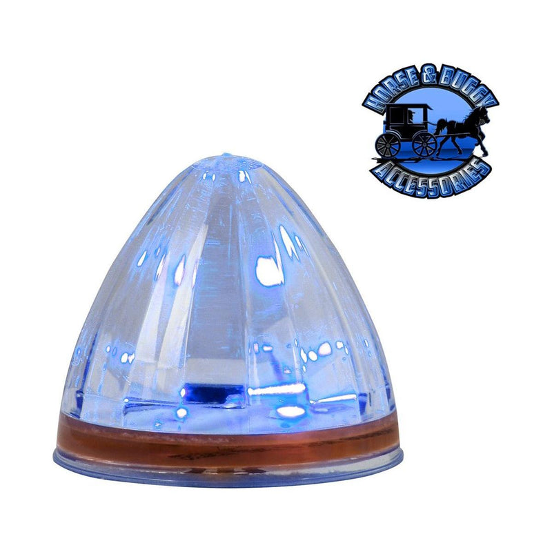 2" watermelon grommet mount dual function watermelon sealed led 2" BLUE/CLEAR Light Steel Blue