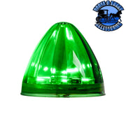 2" watermelon grommet mount dual function watermelon sealed led 2" GREEN/GREEN Lime Green