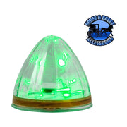 2" watermelon grommet mount dual function watermelon sealed led 2" GREEN/CLEAR Dark Sea Green