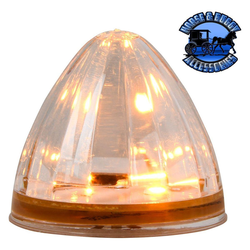 2 1/2" Watermelon sealed led grommet mount watermelon sealed led amber/clear Tan