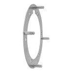 BRACKET FOR 8" I.D. TRAILER HUB CAP, MOUNT END OF AXLE, STEMCO 2005+ Dark Gray