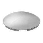 CR. FRONT HUB CAP FOR ALUM. WHEEL 1" LIP, 4 EVEN NOTCHES & 4 CLIPS Gray
