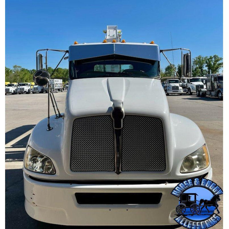 Rollin low Kenworth reverse bowtie 12X8" visor Curve windshield #2011 visor Dark Slate Gray