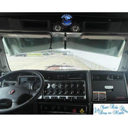 Kenworth 13" x 9" Rollin-low reverse bowtie sun visor #2014 Dark Slate Gray