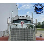 Kenworth 13" x 9" Rollin-low reverse bowtie sun visor #2014 Dark Gray