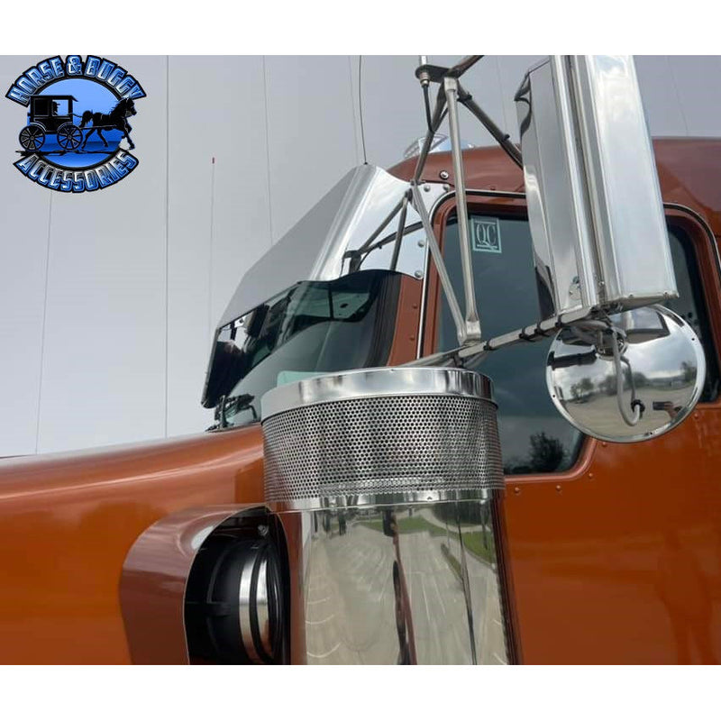 Kenworth 13" x 9" Rollin-low reverse bowtie sun visor #2014 Dark Gray