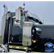 12 guage Kenworth 12" straight visor fits-aero cab models #KWAC-SM-ST-12-SS-2PC visor Dark Slate Gray