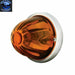 Saddle Brown Light amber watermelon glass kit (2 wire 1157) incandescent flush mount #79731 watermelon glass lens